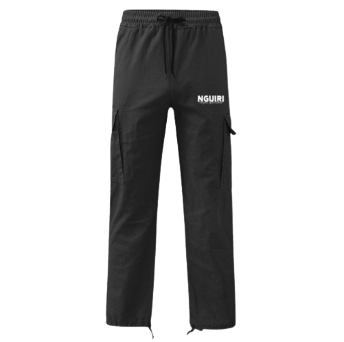 BLACK CARGO PANTS