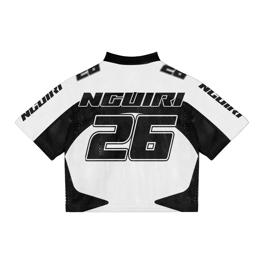MESH TEE BLACK AND WHITE