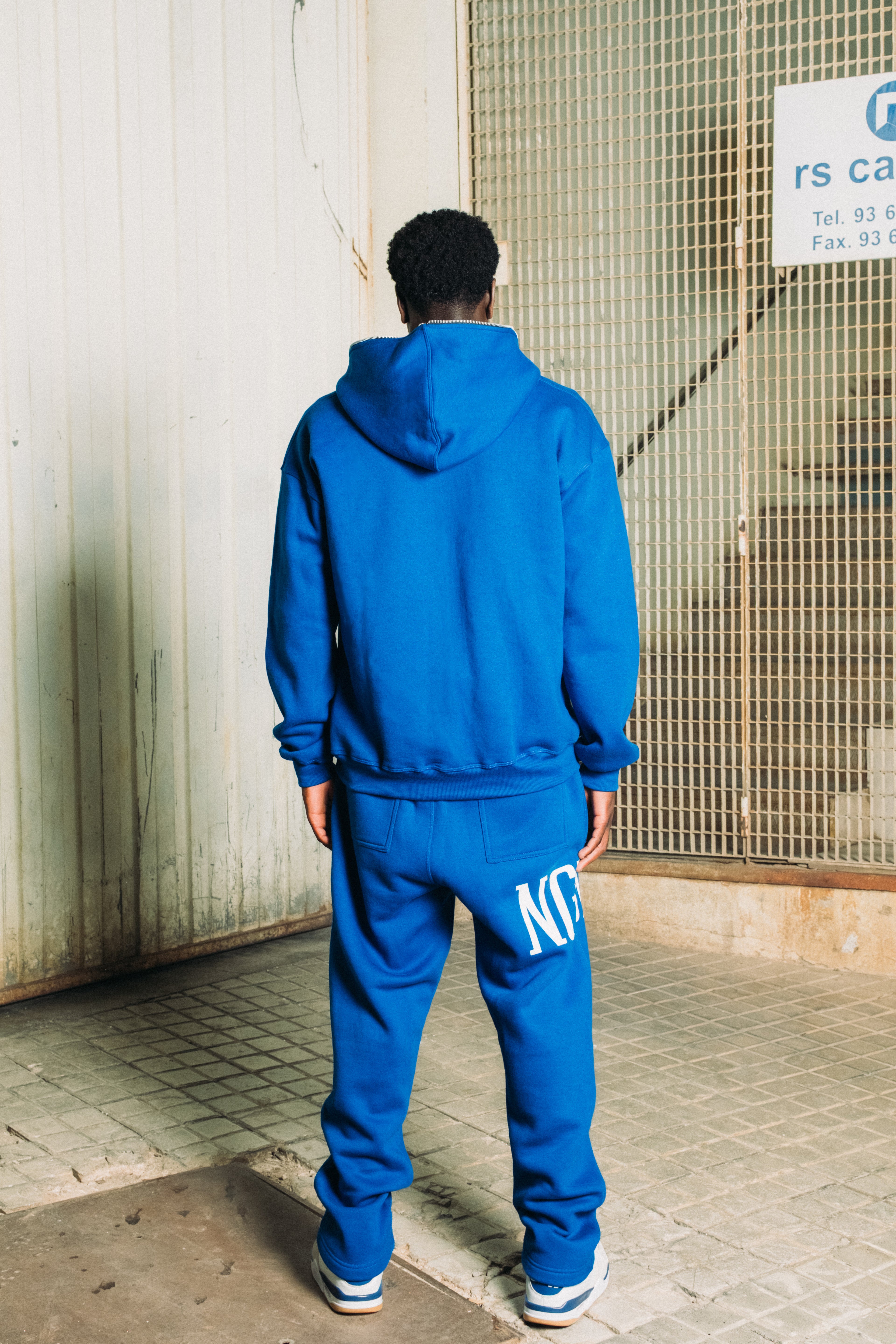 BLUE FULL ZIP HODDIE