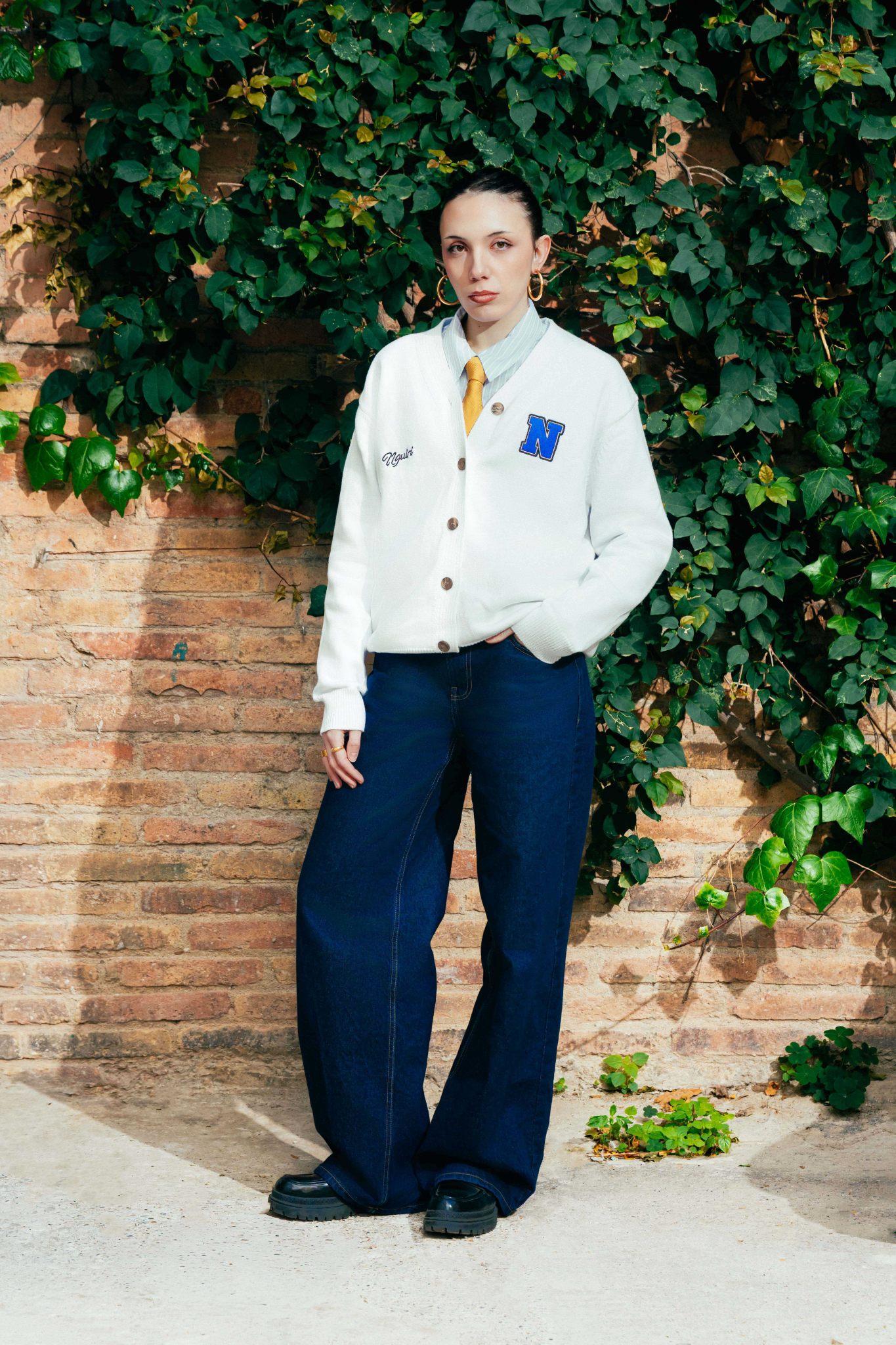 COTTON BUTTON-UP CARDIGAN