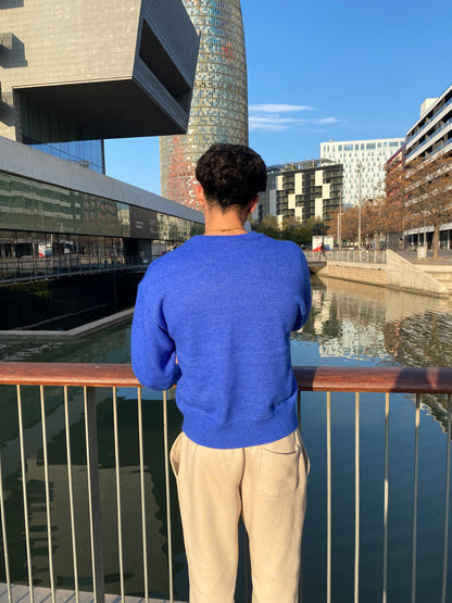 BLUE LOGO SWEATER