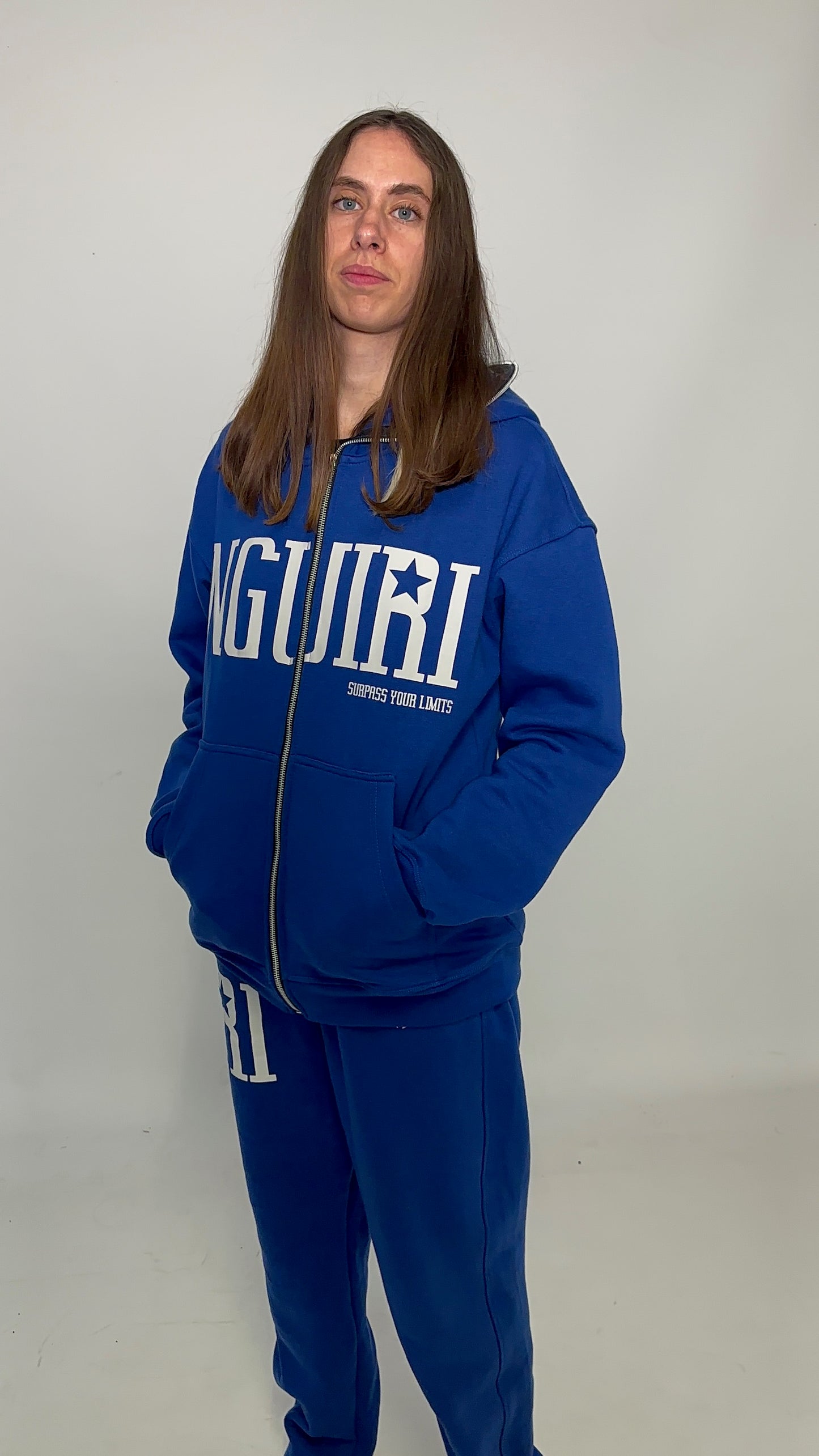 BLUE HOODIE FULL ZIP