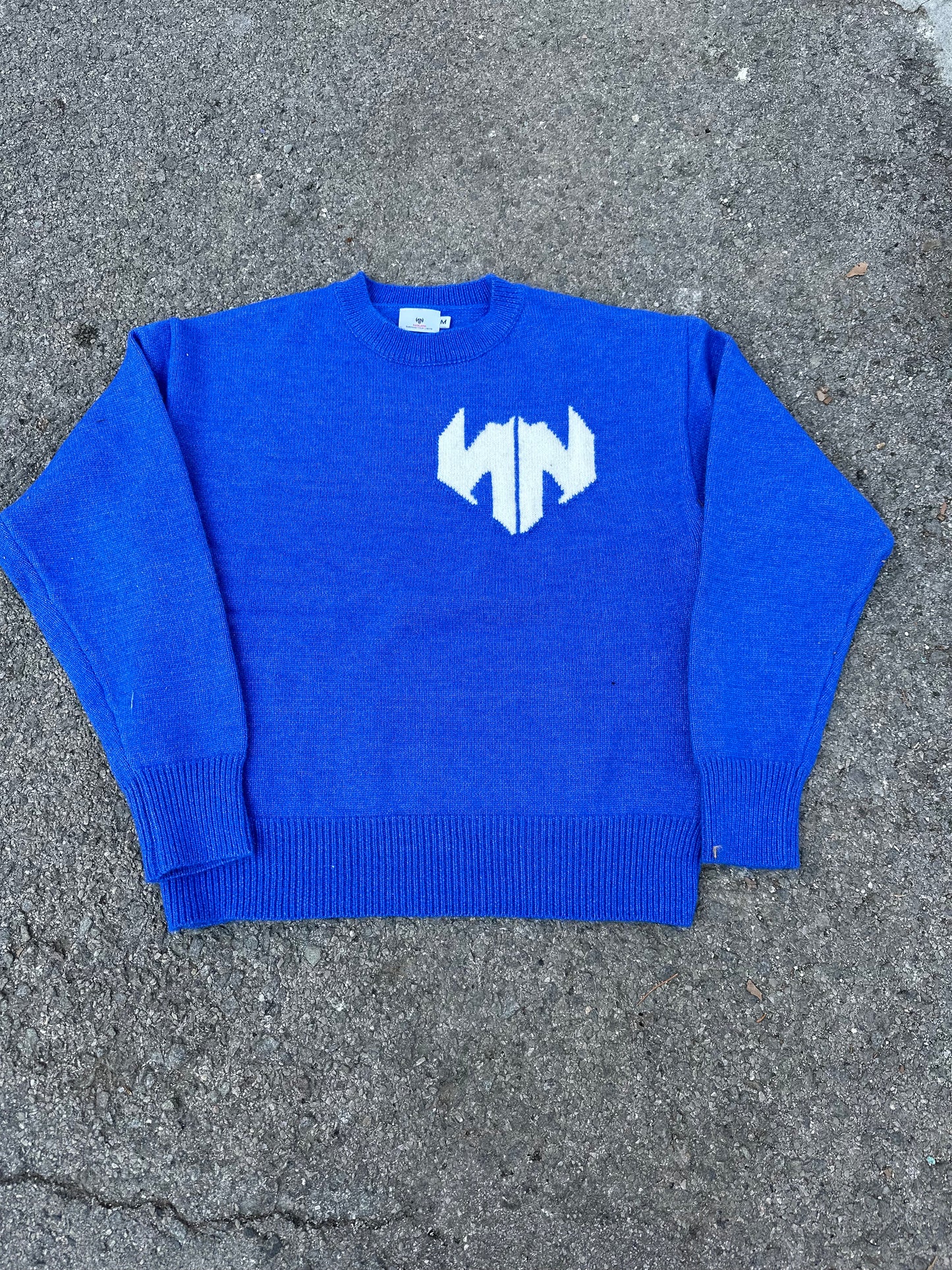 BLUE LOGO SWEATER